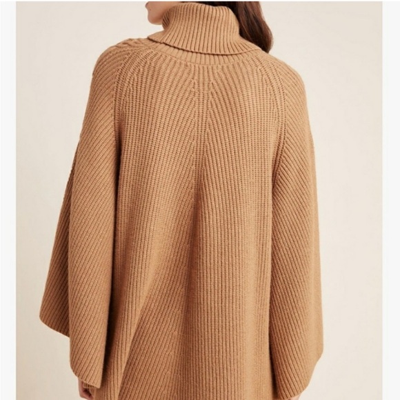 Anthropologie Kali Poncho Turtleneck Sweater SzXSP/SP - Picture 3 of 9
